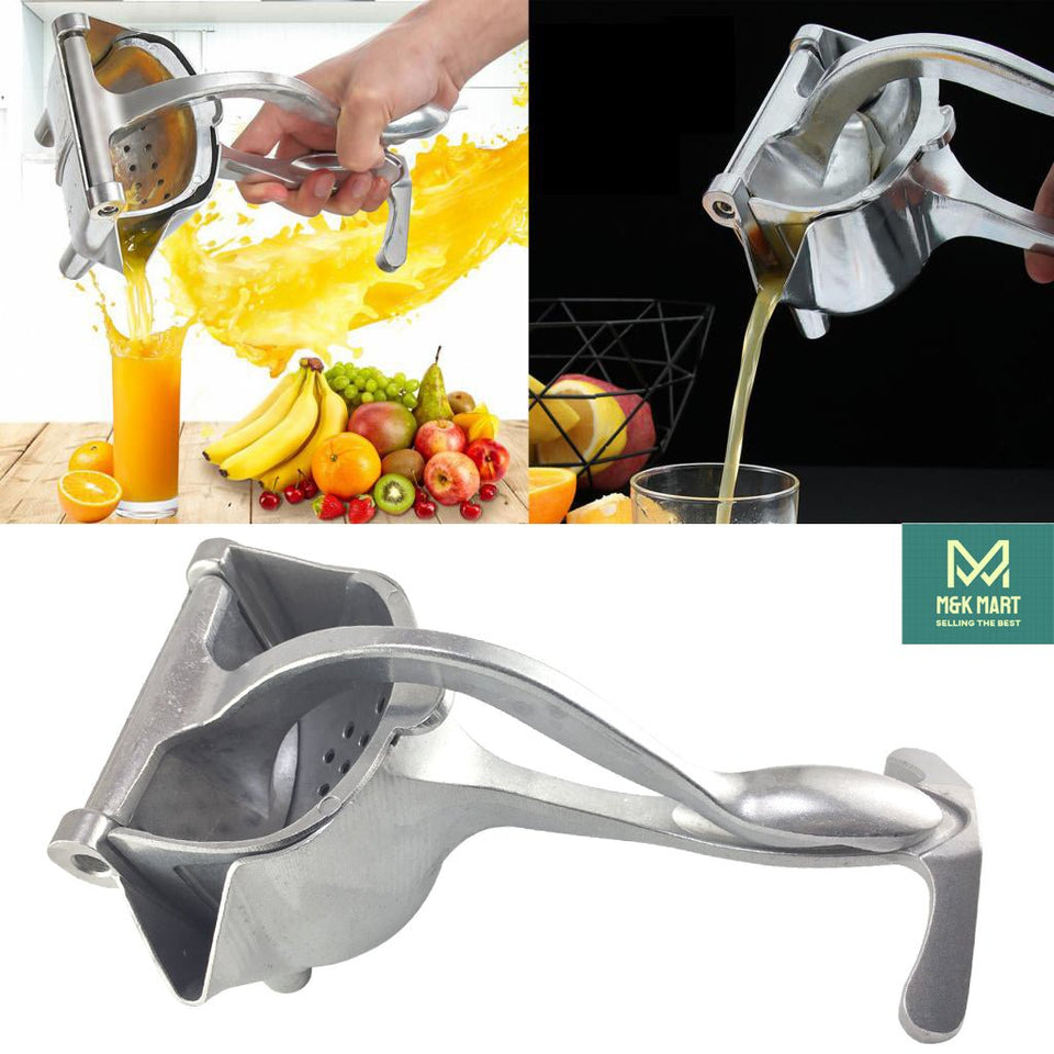 Manual Juicer Squeezer, Handheld Lemon Lime Squeezer, Heavy Duty Aluminum Metal, High Juice Yield for Pomegranate Watermelon Grapefruit Squeezer