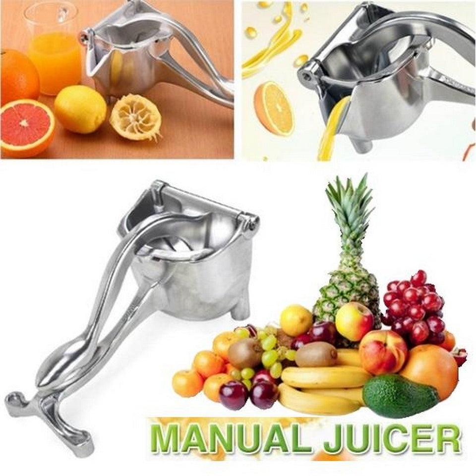 Manual Juicer Squeezer, Handheld Lemon Lime Squeezer, Heavy Duty Aluminum Metal, High Juice Yield for Pomegranate Watermelon Grapefruit Squeezer