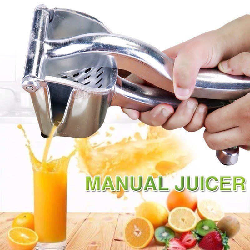 Manual Juicer Squeezer, Handheld Lemon Lime Squeezer, Heavy Duty Aluminum Metal, High Juice Yield for Pomegranate Watermelon Grapefruit Squeezer