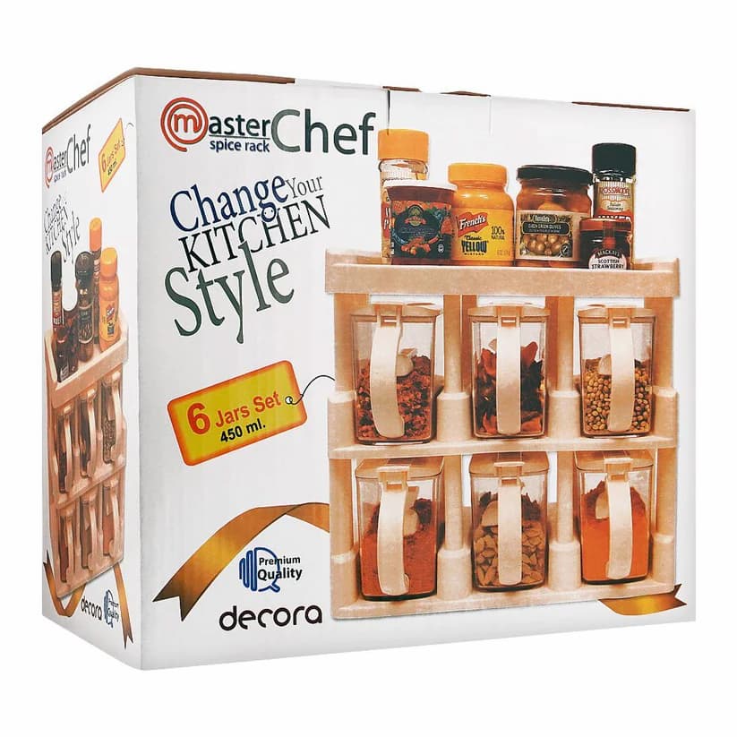 Master Chef Spice Rack 6pcs