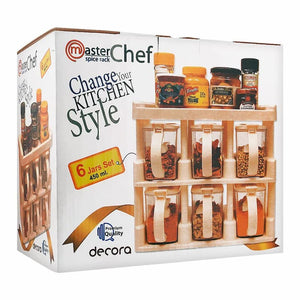 Master Chef Spice Rack 6pcs