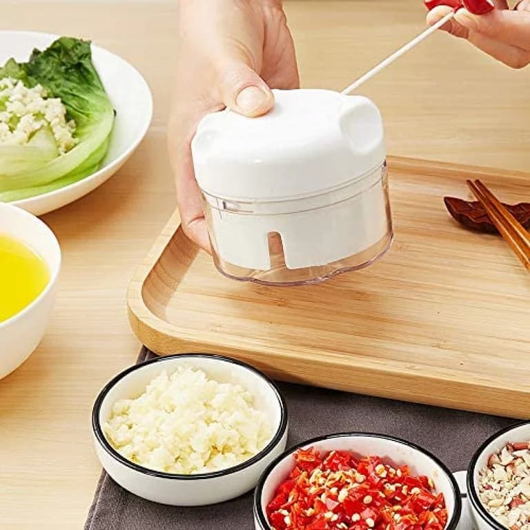 Pack of 2 Mini Food Chopper Vegetable Cutter Chopper Food Crusher