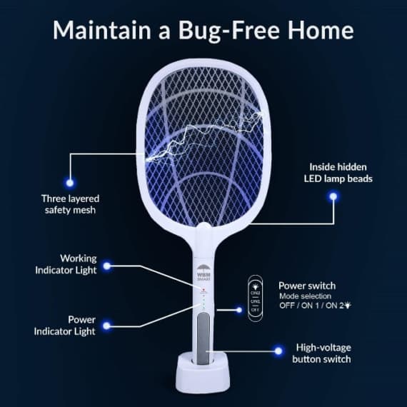 Mosquito Killer Racket Electric Handheld Mosquito Swatter