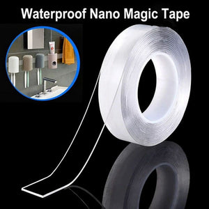 Combo of 2 Nano Double Sided Tape Transparent - Washable Silicon Transparent Tape - 3 Meter