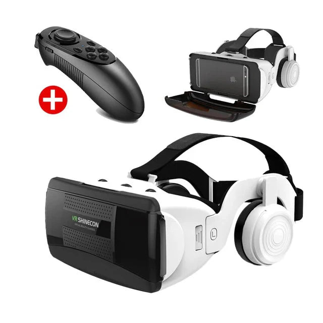 New 2025 VR BOX VR SHINECON G06B with Detachable Headphones with Remote