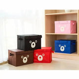 New Multicolor Pack of 3 - Foldable Kids Toy Storage Basket Bin Set Panda Cartoon