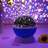 Night Light Star Lamp Starry Sky Projector Baby Light 360° Rotation LED Star Light Lamp Table Night Lamp with 8 Color Lights Projection Perfect Gift for Babies and Children