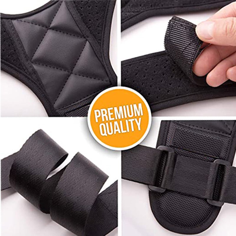 Pack of 2 Body Posture Corrector Belt - Shoulder Support Relief and Back Pain Relief Belt - Adjustable Posture Support Brace for Men and Women