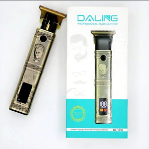 DALING Professional Hair Trimmer Clipper Metal Body Rechargeable Shaving machine for Men DL-1636