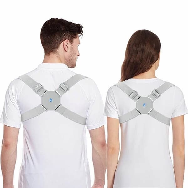 Smart Sensor Vibration Posture Corrector Belt – USB Rechargeable, Adjustable Support for Upper Back, Shoulders, and Lumbar Region