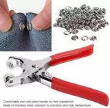 Tich and Snap Button Press Tool, 9.5mm Metal Ring Buttons Press Plier, Fastener Metal Snap Ring Buttons Punching Tool Kit, Diy Buttons Tool Kit For Clothes