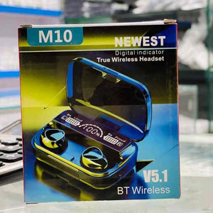 TWS M10 Earbuds Bluetooth 5.1 Earphones 3500mAh Charging Box Wireless Stereo