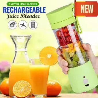 USB Rechargeable Juicer Blender 4 Blades Multi Functional USB Portabler Mixer