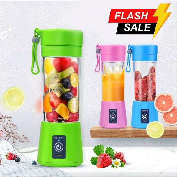 USB Rechargeable Juicer Blender 4 Blades Multi Functional USB Portabler Mixer