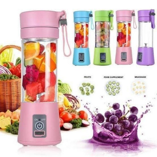 USB Rechargeable Juicer Blender 4 Blades Multi Functional USB Portabler Mixer