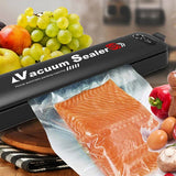 Vacuum Sealer Machine - Automatic Food Sealer for Food Preservation, Suitable for Dry & Moist Food, Portable Sealer with 10 Vacuum Sealer Bags