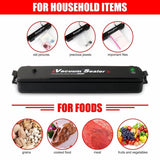 Vacuum Sealer Machine - Automatic Food Sealer for Food Preservation, Suitable for Dry & Moist Food, Portable Sealer with 10 Vacuum Sealer Bags