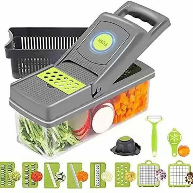 Vegetable Chopper Cutter Food Slicer Multifunctional 14 in 1