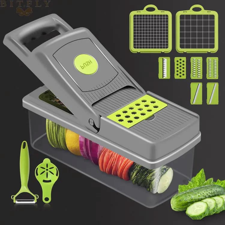 Vegetable Chopper Cutter Food Slicer Multifunctional 14 in 1