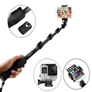 YunTeng 1288 Bluetooth Selfie Stick Extendable YT 1288 Portable Holder for Cameras and Phones