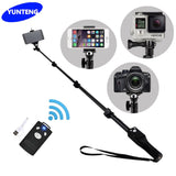 YunTeng 1288 Bluetooth Selfie Stick Extendable YT 1288 Portable Holder for Cameras and Phones