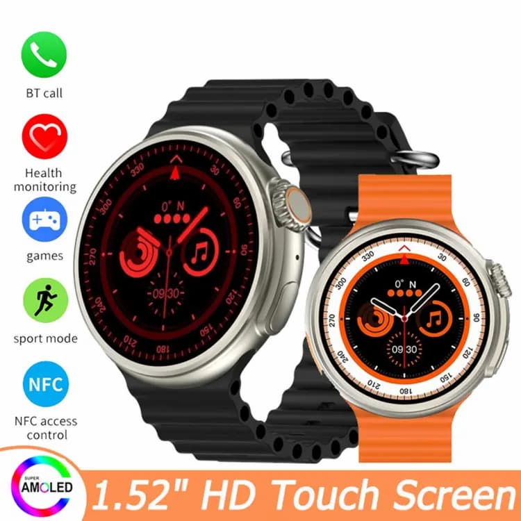 Z78 Ultra Smart Watch HD AMOLED Round Dial