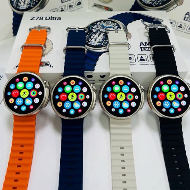 Z78 Ultra Smart Watch HD AMOLED Round Dial